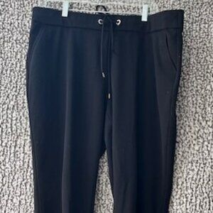 NINE WEST Black Drawstring Waist Dress Pants